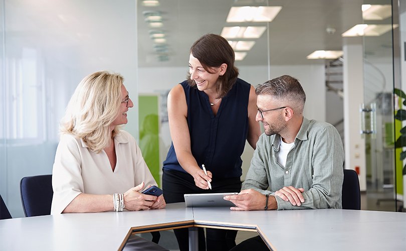 Team im Büro